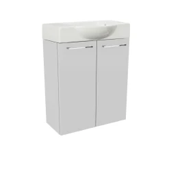 Gäste-WC Waschtischunterschrank SBC 520 x 600 x 243 mm Weiß^Fackelmann Sale