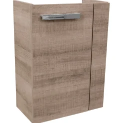 Gäste-WC Waschtischunterschrank links SBC 440 x 600 x 243 mm Graueiche^Fackelmann Best