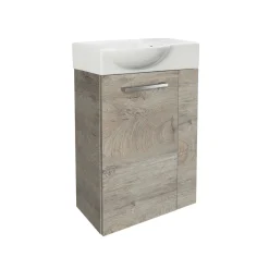 Fackelmann Gäste-WC Waschtischunterschrank links SBC 440 x 600 x 243 mm NatureOak