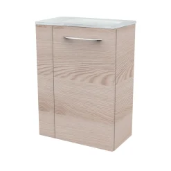 Gäste-WC Waschtischunterschrank rechts SBC 440 x 600 x 243 mm Alaska-Esche^Fackelmann Best