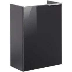 Gäste-WC Waschtischunterschrank links SBC 440 x 600 x 243 mm anthrazit/lackiertes Glas Anthrazit*Fackelmann Hot