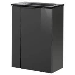 Fackelmann Gäste-WC Waschtischunterschrank rechts SBC 440 x 600 x 243 mm anthrazit