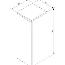 Midischrank LUNA 302 x 826 x 320 mm anthrazit^Fackelmann Sale