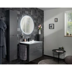 Midischrank slim LUNA 302 x 826 x 170 mm anthrazit^Fackelmann Best