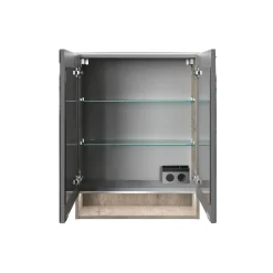 Fackelmann Spiegelschrank B.Style 600 x 812 x 153 mm Nature Oak LED