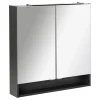 Spiegelschrank LUNA 800 x 793 x 153 mm anthrazit*Fackelmann Clearance