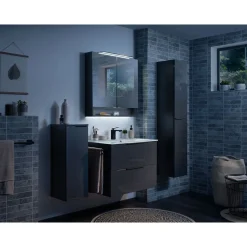 Spiegelschrank LUNA 800 x 793 x 153 mm anthrazit*Fackelmann Clearance