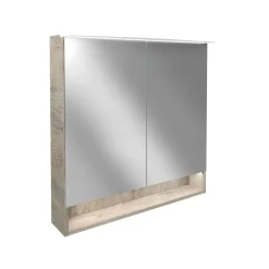 Spiegelschrank B.Style 800 x 812 x 153 mm Nature Oak LED^Fackelmann Online