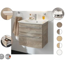 Waschtisch-Set B.Style 832 x 543 x 478 mm Weiß*Fackelmann Sale