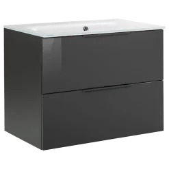 Waschtischunterschrank LUNA 800 x 602 x 488 mm anthrazit*Fackelmann