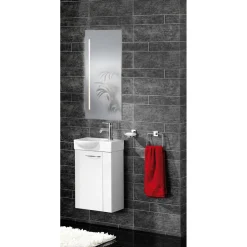 Fackelmann Keramik-Waschbecken für Gäste-WC 45 x 11 x 32 weiß