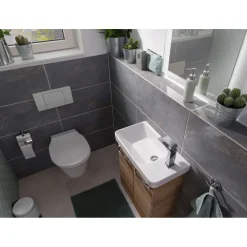 Keramik-Waschtisch 55,5 x 16 x 30 cm weiß*Fackelmann Best