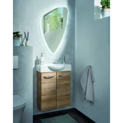 LED-Spiegel Organic 55,5 x 89 x 3 cm inkl Befestigungsmaterial*Fackelmann Sale