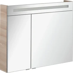 LED-Spiegelschrank B.clever 90 x 71 x 16 cm Alaska-Esche^Fackelmann Online