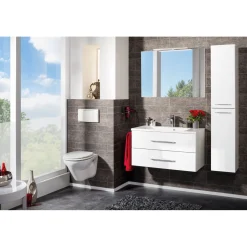 Waschtisch-Set B.clever 90 x 51 x 46 cm weiß^Fackelmann Discount