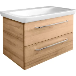 Waschtischunterschrank Milano 80 x 49,5 x 48 cm Ast-Eiche^Fackelmann Discount