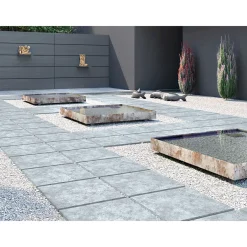 Feinsteinzeug-Platte „No. 1 Tile Benet“ grau 60x60x2cm* Clearance