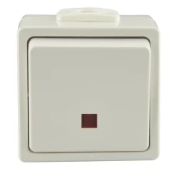 Feuchtraum Aufputz-Kontroll-/Wechselschalter Aquarius polarweiß* Best