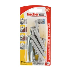 Fischer Langschaftdübel SX R 8 x 60 mm mit Senkkopfschraube 6 Stück