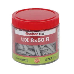 Fischer Universaldübel 8 x 50 mm mit Rand 75 Stück