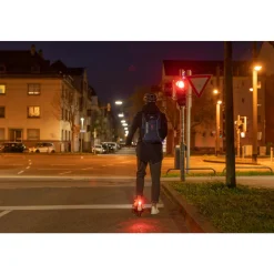 Rucksack mit Blinkfunktion blau^Fischer Bikes New