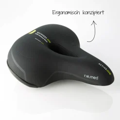 Sattel R.E.Med Memory Foam für Tourenrad schwarz*Fischer Bikes Clearance