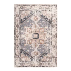 Flachflorteppich Indiana 100 grau/braun