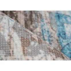 Flachflorteppich „Indiana 300“, blau/braun