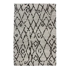 Flachflorteppich „River 110“, grau/schwarz*