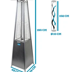 Flammenheizer CHEOPS II weiß^ Clearance