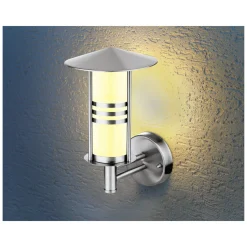 Flector Garten Außenwandleuchte Tarifa silber