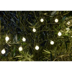 Flector Garten LED Solar Lichterkette Bubble