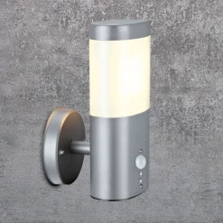 Flector Garten LED-Außenwandleuchte Mira mit Bewegungsmelder grau