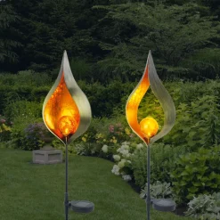 LED-Solar-Dekostick Glowing Eye schwarz/kupfer*Flector Garten Outlet
