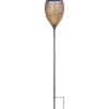 LED-Solar-Fackel Marokko inkl Kupfer-Gold-Effekt^Flector Garten New