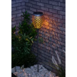 LED-Solar-Fackel Marokko inkl Kupfer-Gold-Effekt^Flector Garten New