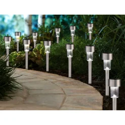 LED-Solar-Leuchte Balkony silber^Flector Garten Outlet