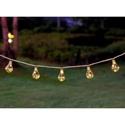 LED-Solar-Lichterkette Golden Vintage mit Naturfaser^Flector Garten Online