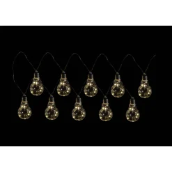 Flector Garten LED-Solar-Lichterkette Vintage inkl 10 Birnen