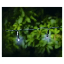 Flector Garten LED-Solar-Lichterkette 50 LEDs inkl Dämmerungssensor