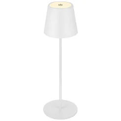 Flector Garten LED-Tischleuchte Antigua weiß Durchmesser 12 x 38 cm