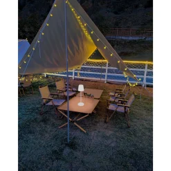 Flector Garten LED-Tischleuchte Antigua weiß Durchmesser 12 x 38 cm