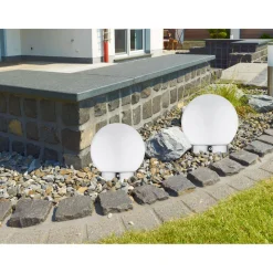 Flector Garten Solar-Kugelleuchte weiß Durchmesser 15 cm