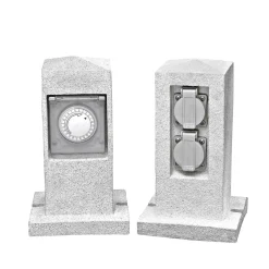 Steckdosen-Säule 2fach^Flector Garten New