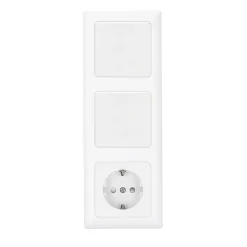 Flector Kreuzschalter mattweiß