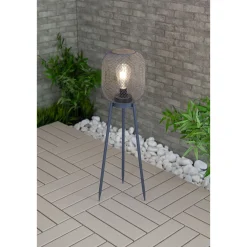 Solar-Laterne Urban Nova 2in1 grau Metall warmweiße LED*Flector Discount