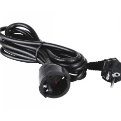 Schuko-Verlängerung schwarz 5 m^Flector Technik Hot