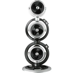 Flector Technik Standventilator Triple schwarz