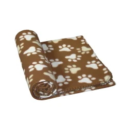 Fleece Plaid Pippa Classic braun 70 x 100 cm