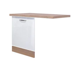 Geschirrspülerblenden-Set „Valero“, 3-teilig, weiß/Sonoma Eiche, mit Griff^Flex-Well